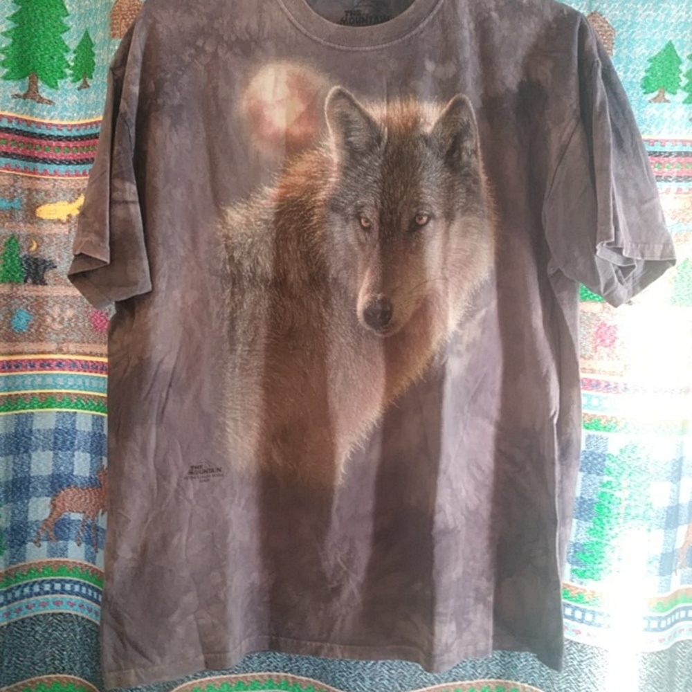 The Mountain 2X Wolf Moon Mens T (Unisex) - Picture 2 of 4